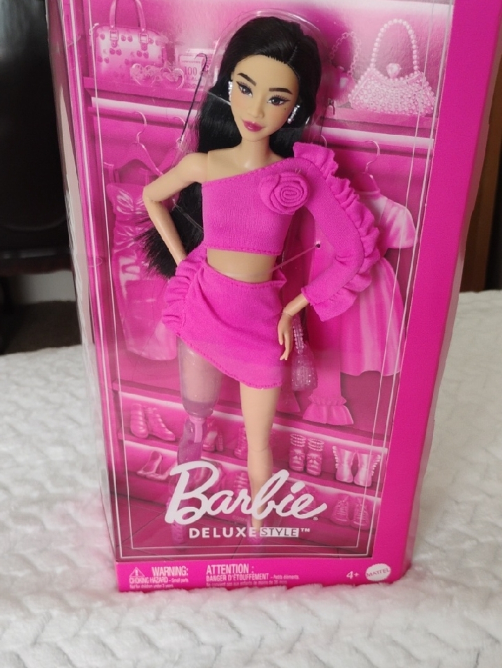 Barbie Deluxe Style Doll in Hot Pink One-Shoulder Set